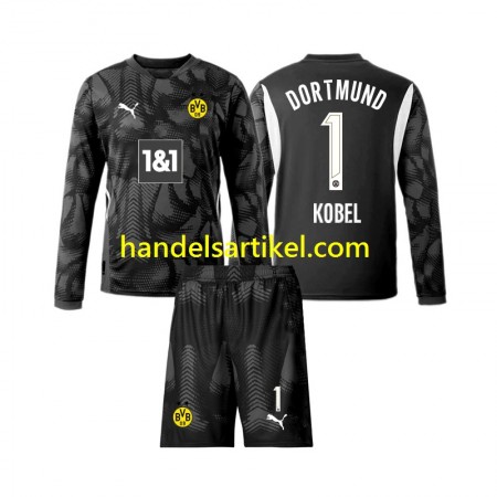 Borussia Dortmund Gregor Kobel 1 Torwart Kinder Fourth Trikotsatz 2024/25 Langarm